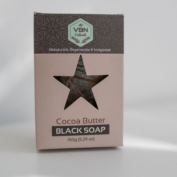 VBN Naturals Cocoa Butter African Black Soap - Picture 1 of 5